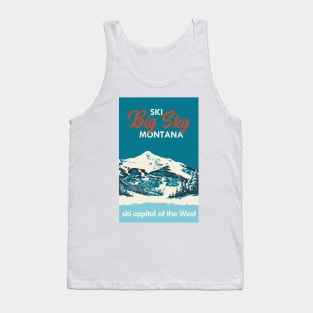 Ski Big Sky Montana Vintage Ski Poster Tank Top